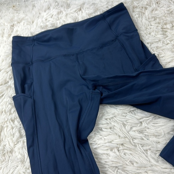 Lululemon Fast & Free Crop II *Nulux 19" True Navy - Picture 3 of 6